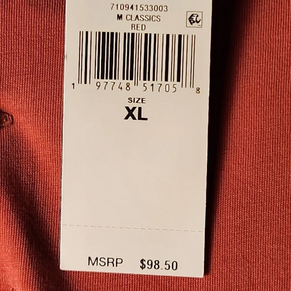 Polo Ralph Lauren Polo Shirt Mens XL Red Orange Classic Fit Pocket Short Sleeve